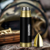 Barbados Flag Bullet Tumbler Distressed Vertical Typography Caribbean Island Pride Heritage Gift