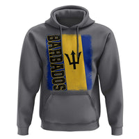 Vintage Barbados Flag Hoodie Distressed Patriotic Caribbean Island Barbadian Pride Heritage Gift