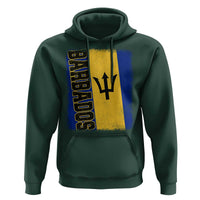 Vintage Barbados Flag Hoodie Distressed Patriotic Caribbean Island Barbadian Pride Heritage Gift