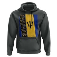 Vintage Barbados Flag Hoodie Distressed Patriotic Caribbean Island Barbadian Pride Heritage Gift