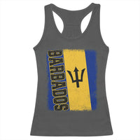 Vintage Barbados Flag Racerback Tank Top Distressed Patriotic Caribbean Island Barbadian Pride Heritage Gift