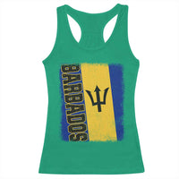 Vintage Barbados Flag Racerback Tank Top Distressed Patriotic Caribbean Island Barbadian Pride Heritage Gift