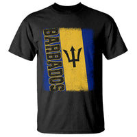 Vintage Barbados Flag T Shirt Distressed Patriotic Caribbean Island Barbadian Pride Heritage Gift