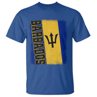 Vintage Barbados Flag T Shirt Distressed Patriotic Caribbean Island Barbadian Pride Heritage Gift