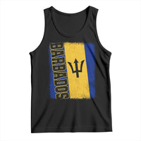 Vintage Barbados Flag Tank Top Distressed Patriotic Caribbean Island Barbadian Pride Heritage Gift