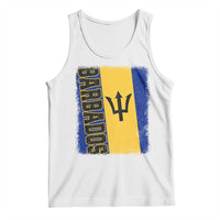 Vintage Barbados Flag Tank Top Distressed Patriotic Caribbean Island Barbadian Pride Heritage Gift