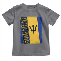Vintage Barbados Flag Toddler T Shirt Distressed Patriotic Caribbean Island Barbadian Pride Heritage Gift