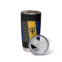 Vintage Barbados Flag Tumbler Cup Distressed Patriotic Caribbean Island Barbadian Pride Heritage Gift