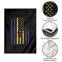 Barbados American Flag Garden Flag Distressed Barbadian Pride Patriotic Heritage Gift