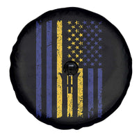 Barbados American Flag Spare Tire Cover Distressed Barbadian Pride Patriotic Heritage Gift