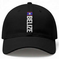 Belize Flag Baseball Cap Distressed Central American Pride Heritage Gift