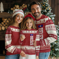 Belize Flag Ugly Christmas Sweater Distressed Central American Pride Heritage Gift