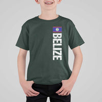 Belize Flag T Shirt For Kid Distressed Central American Pride Heritage Gift
