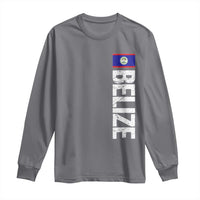 Belize Flag Long Sleeve Shirt Distressed Central American Pride Heritage Gift