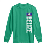 Belize Flag Long Sleeve Shirt Distressed Central American Pride Heritage Gift