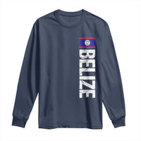 Belize Flag Long Sleeve Shirt Distressed Central American Pride Heritage Gift