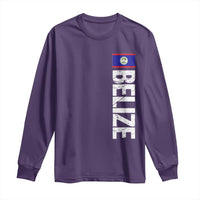 Belize Flag Long Sleeve Shirt Distressed Central American Pride Heritage Gift