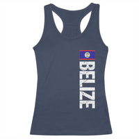 Belize Flag Racerback Tank Top Distressed Central American Pride Heritage Gift
