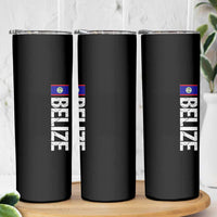Belize Flag Skinny Tumbler Distressed Central American Pride Heritage Gift