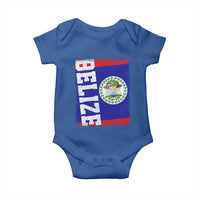 Vintage Belize Baby Onesie Distressed Flag Central American Pride Heritage Gift