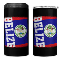 Vintage Belize 4 in 1 Can Cooler Tumbler Distressed Flag Central American Pride Heritage Gift