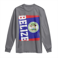 Vintage Belize Long Sleeve Shirt Distressed Flag Central American Pride Heritage Gift