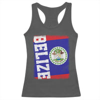 Vintage Belize Racerback Tank Top Distressed Flag Central American Pride Heritage Gift