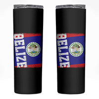 Vintage Belize Skinny Tumbler Distressed Flag Central American Pride Heritage Gift