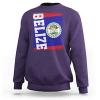 Vintage Belize Sweatshirt Distressed Flag Central American Pride Heritage Gift