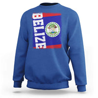 Vintage Belize Sweatshirt Distressed Flag Central American Pride Heritage Gift