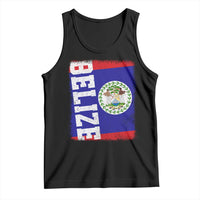 Vintage Belize Tank Top Distressed Flag Central American Pride Heritage Gift