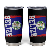 Vintage Belize Tumbler Cup Distressed Flag Central American Pride Heritage Gift