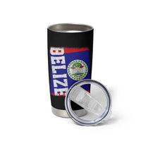 Vintage Belize Tumbler Cup Distressed Flag Central American Pride Heritage Gift