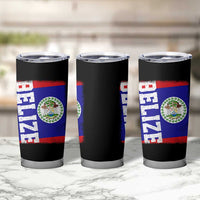 Vintage Belize Tumbler Cup Distressed Flag Central American Pride Heritage Gift
