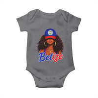 Belize Princess Baby Onesie Melanin Afro Girl Belize Flag Heritage Gift for Black Girls