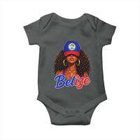 Belize Princess Baby Onesie Melanin Afro Girl Belize Flag Heritage Gift for Black Girls
