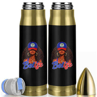 Belize Princess Bullet Tumbler Melanin Afro Girl Belize Flag Heritage Gift for Black Girls