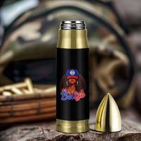 Belize Princess Bullet Tumbler Melanin Afro Girl Belize Flag Heritage Gift for Black Girls