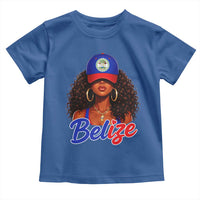 Belize Princess Toddler T Shirt Melanin Afro Girl Belize Flag Heritage Gift for Black Girls