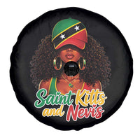 Saint Kitts and Nevis Princess Spare Tire Cover Melanin Afro Girl Heritage Gift for Black Girls