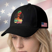 Saint Kitts and Nevis Princess Baseball Cap Melanin Afro Girl Heritage Gift for Black Girls
