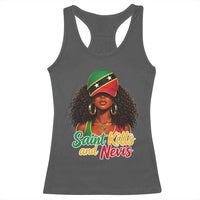 Saint Kitts and Nevis Princess Racerback Tank Top Melanin Afro Girl Heritage Gift for Black Girls