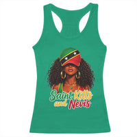 Saint Kitts and Nevis Princess Racerback Tank Top Melanin Afro Girl Heritage Gift for Black Girls