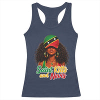 Saint Kitts and Nevis Princess Racerback Tank Top Melanin Afro Girl Heritage Gift for Black Girls