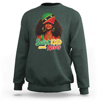Saint Kitts and Nevis Princess Sweatshirt Melanin Afro Girl Heritage Gift for Black Girls