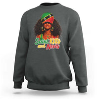Saint Kitts and Nevis Princess Sweatshirt Melanin Afro Girl Heritage Gift for Black Girls