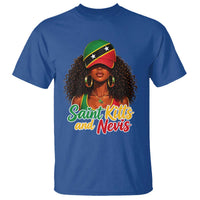 Saint Kitts and Nevis Princess T Shirt Melanin Afro Girl Heritage Gift for Black Girls