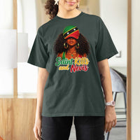 Saint Kitts and Nevis Princess T Shirt For Women Melanin Afro Girl Heritage Gift for Black Girls