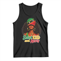 Saint Kitts and Nevis Princess Tank Top Melanin Afro Girl Heritage Gift for Black Girls