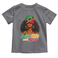 Saint Kitts and Nevis Princess Toddler T Shirt Melanin Afro Girl Heritage Gift for Black Girls